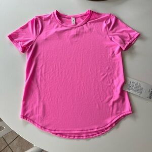COPY - Pink lululemon high neck run and train tee size 4 nwt